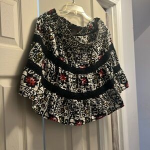 Graphics print skirt